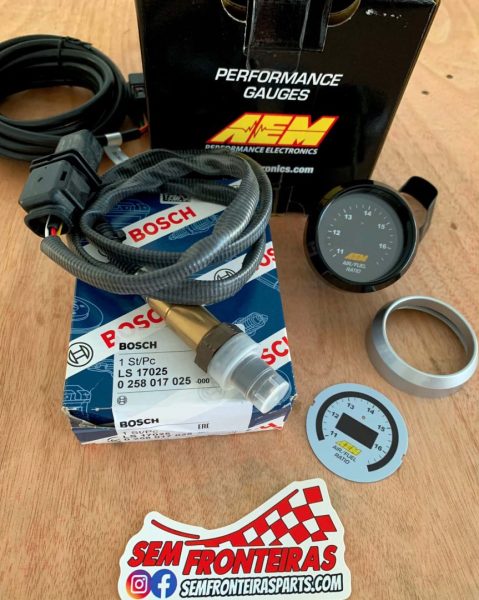 Kit AEM Wideband UEGO AFR com sonda BOSCH
