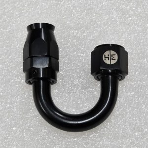 Adaptador AN10 180º Mangueira PTFE