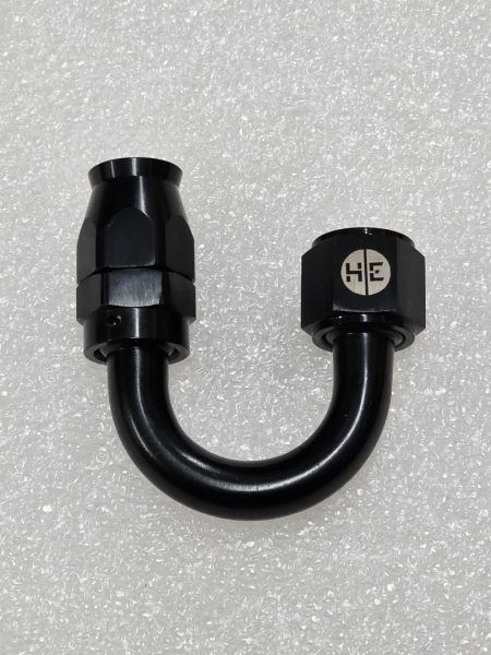 Adaptador AN10 180º Mangueira PTFE